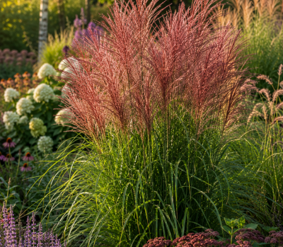 Miskant chiński 'Krater' (Miscanthus sinensis)